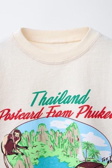 T-SHIRT IMPRIMÉ - Écru moyen de Zara - Image 2