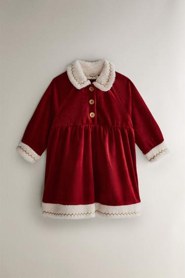 KINDERKOSTÜM WEIHNACHTSFRAU KLEID - Rot von Zara