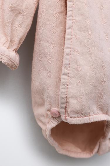 EMBROIDERED LACE JUMPSUIT - Dusty pink by Zara - Image 5