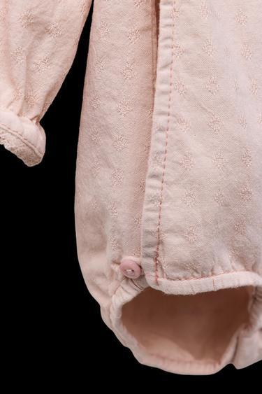 PELELE PUNTILLA BORDADOS - Rosa empolvado de Zara