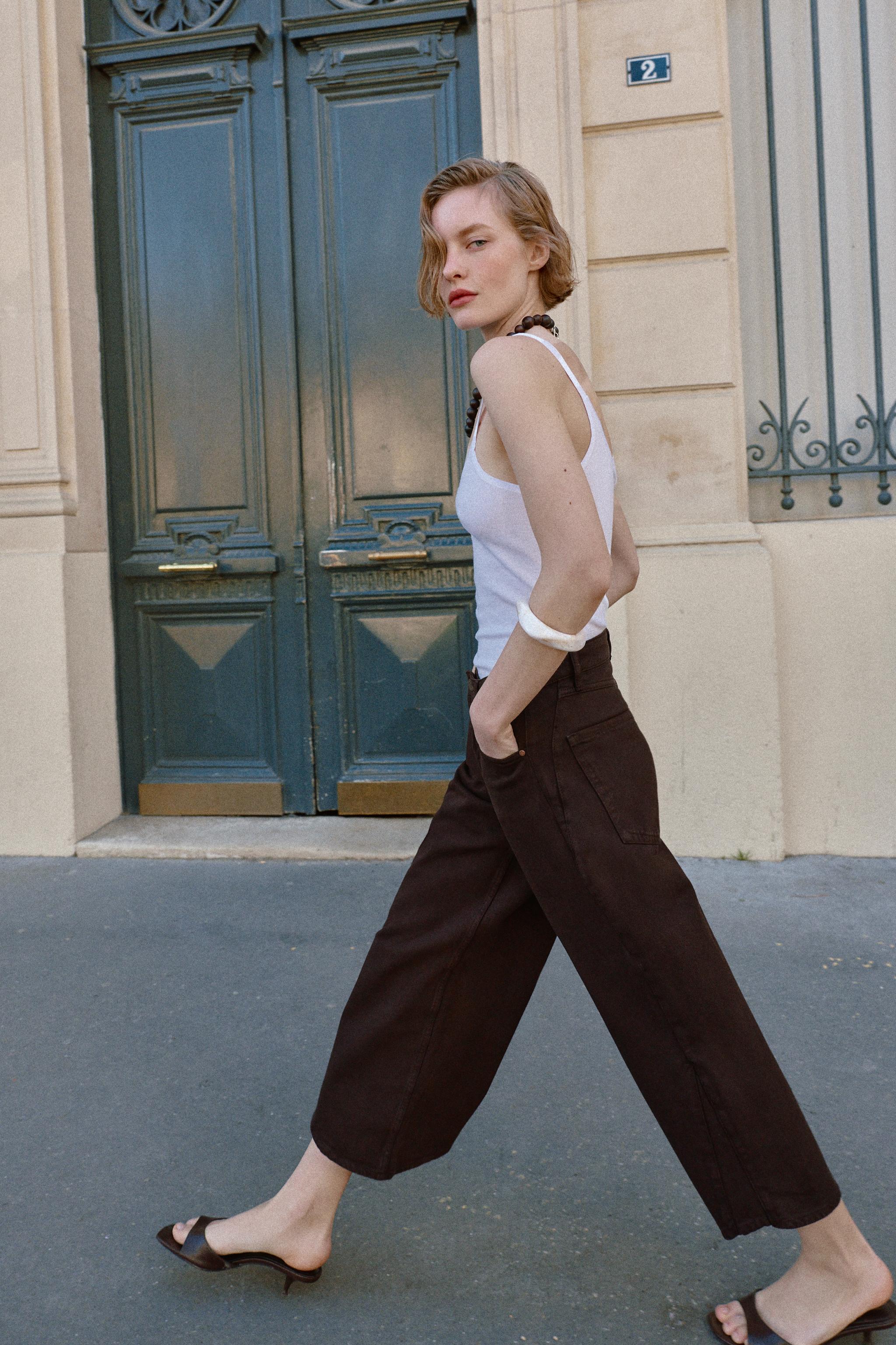 JEAN Z1975 BALLOON TAILLE HAUTE OURLET ASYMÉTRIQUE
