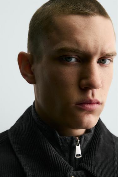 CORDUROY JACKET WITH FIREMAN CLASPS - Black by Zara - Image 5