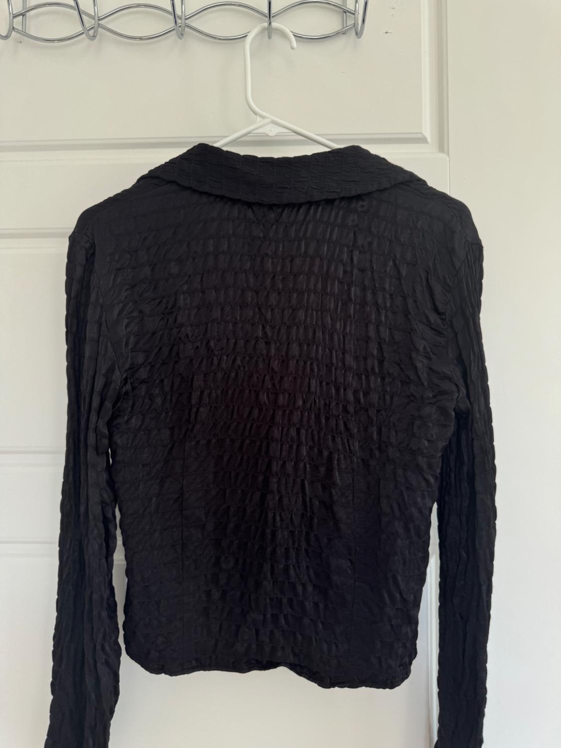 TEXTURED SATIN EFFECT SHIRT - Image 3