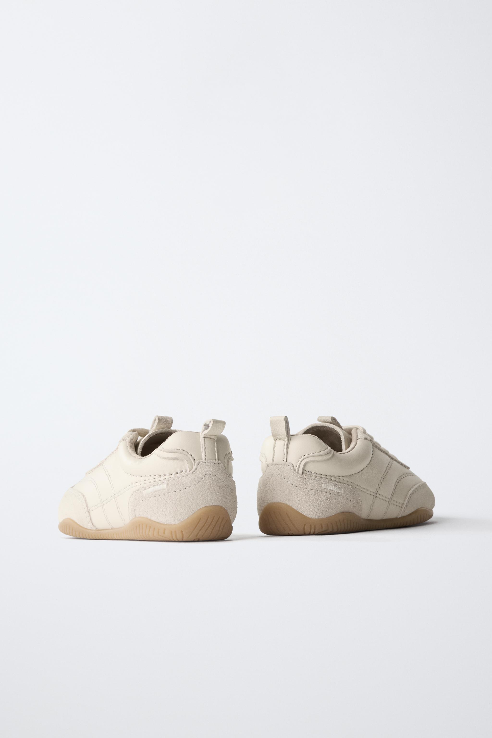 Обувь Zara NEUTRAL LEATHER PLIMSOLLS — фото 6