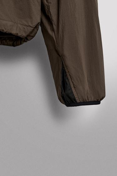 VESTE TECHNIQUE DOUBLURE CONTRASTE - Marron de Zara - Image 3