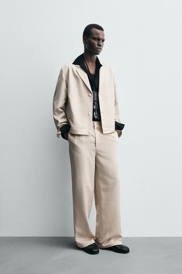PANTALÓN RELAXED FIT - Beige de Zara