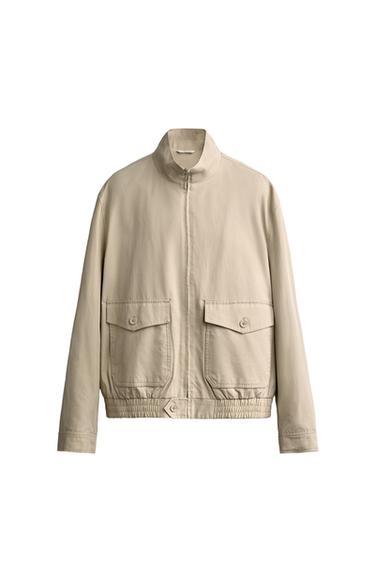 BLOUSON REGULAR FIT COTON - LYOCELL - Sable de Zara