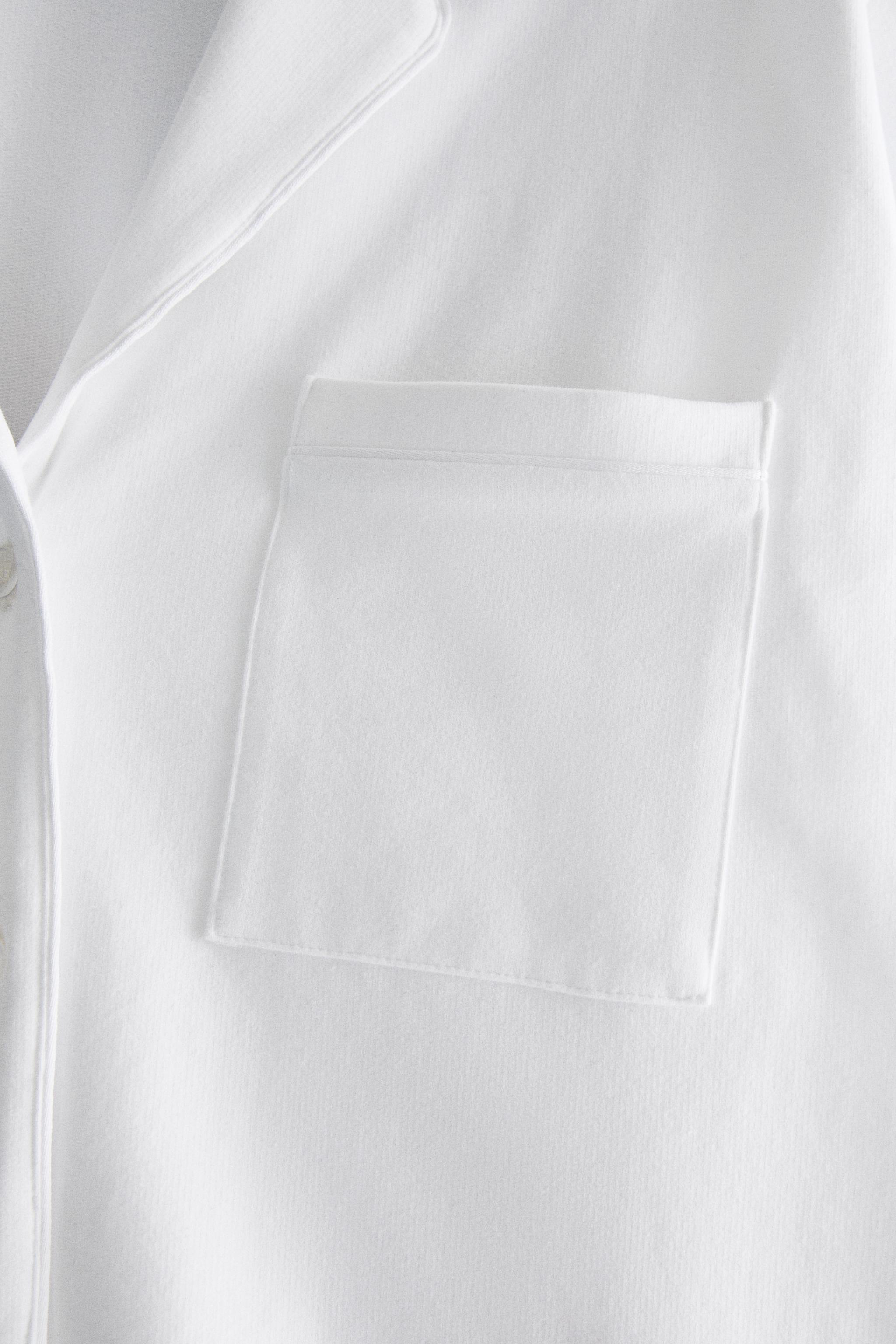 NAPPED SHIRT WITH TRIM