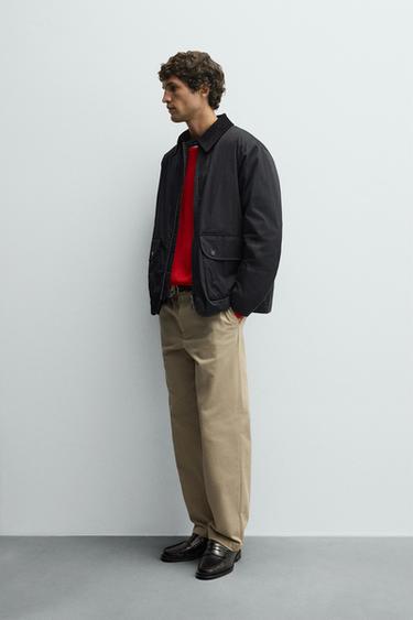 CONTRAST COLLAR PARKA - Dark grey by Zara - Image 3