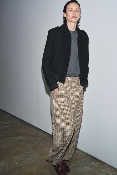 ZW COLLECTION WOOL JACKET - Navy blue by Zara - Image 0
