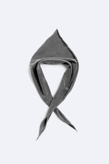 BANDANA DÉLAVÉE - Gris anthracite de Zara