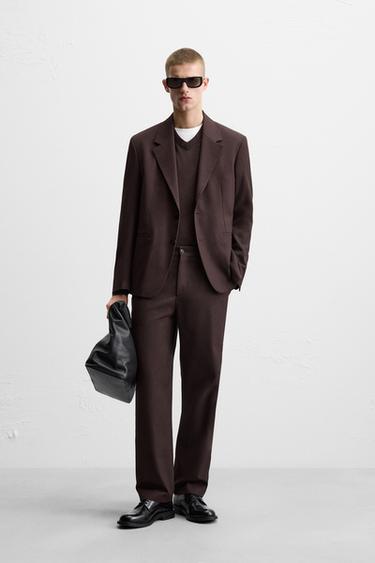 TRAJE-BLAZERRA, ER FIT - Burgundy-kolorea, Zara-rena - Irudia 0