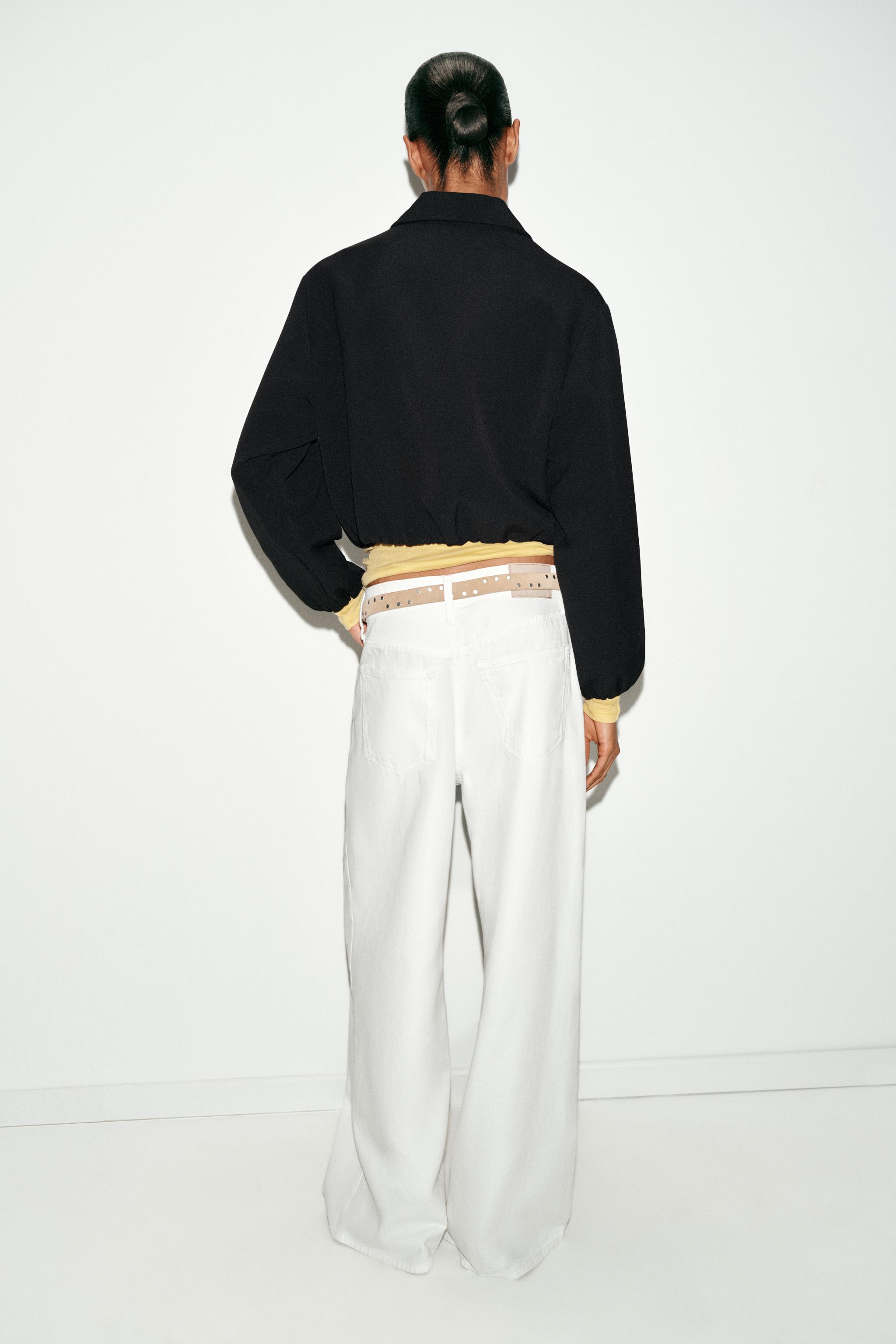 PUFF SLEEVE ZIP JACKET