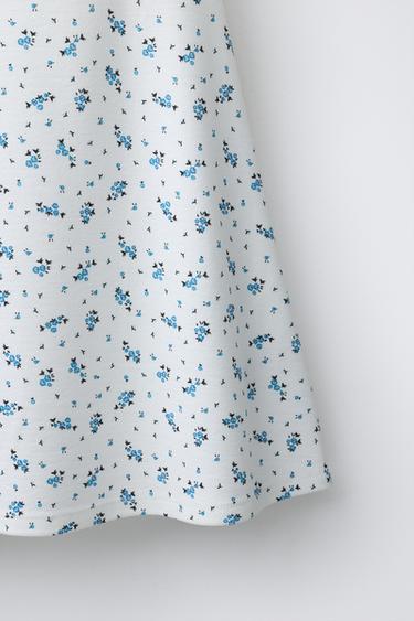 ROBE EN PONTI ROMA IMPRIMÉE - Bleu / Blanc de Zara - Image 3
