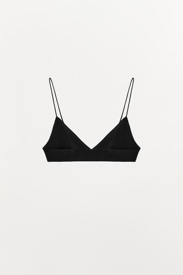 SEAMLESS STRAPPY BRA - Black by Zara - Image 4