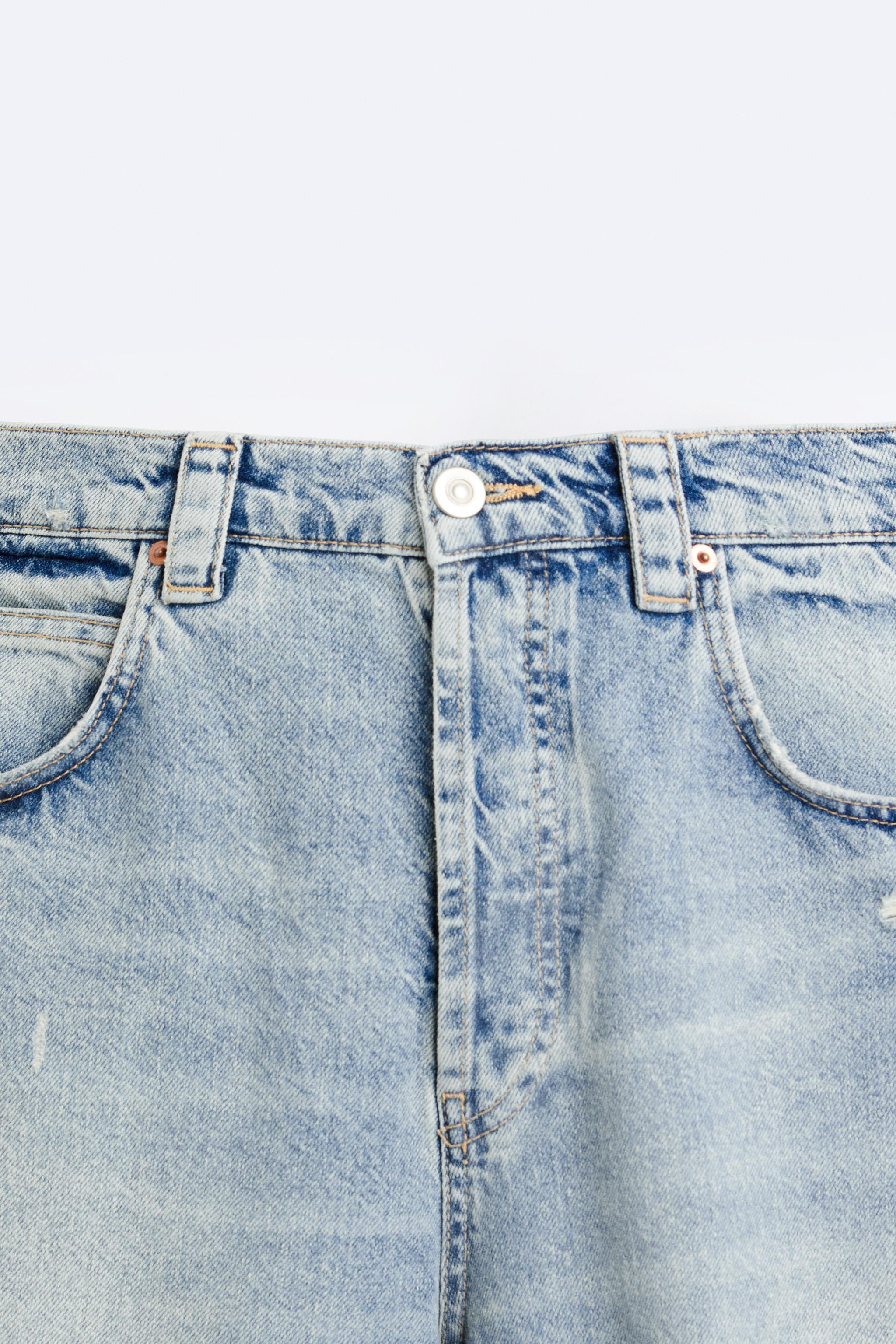 スーパーダメージ グラデーション デニムパンツ - ブルー | ZARA Japan