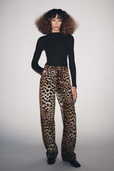 Zara LONG SLEEVE RIBBED BODYSUIT - Black - Image 0