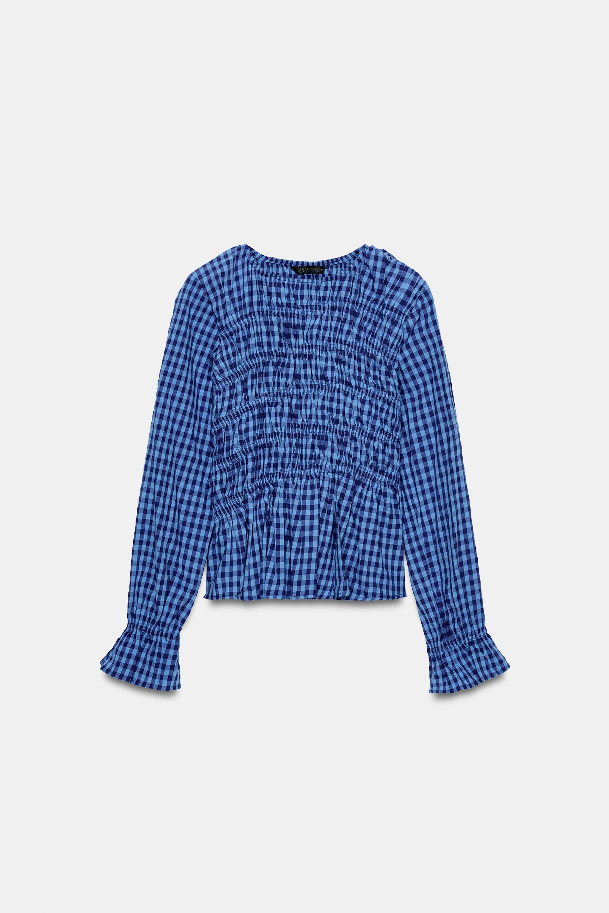 CHEMISE À CARREAUX VICHY AVEC ÉLASTIQUES