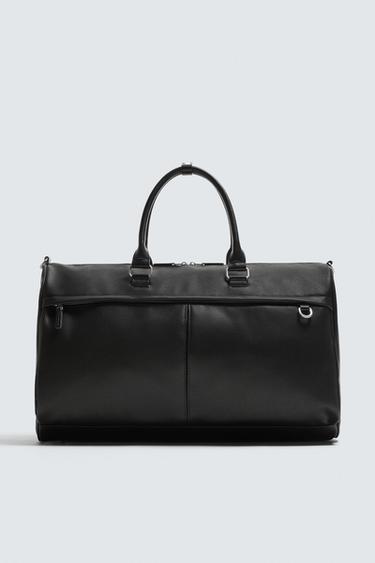 BOLSO DE VIAJE TEXTURA - Negro de Zara