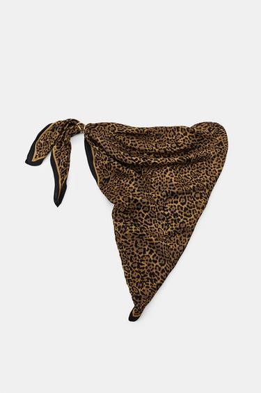 ANIMAL PRINT PAREO SCARF - Leopard by Zara