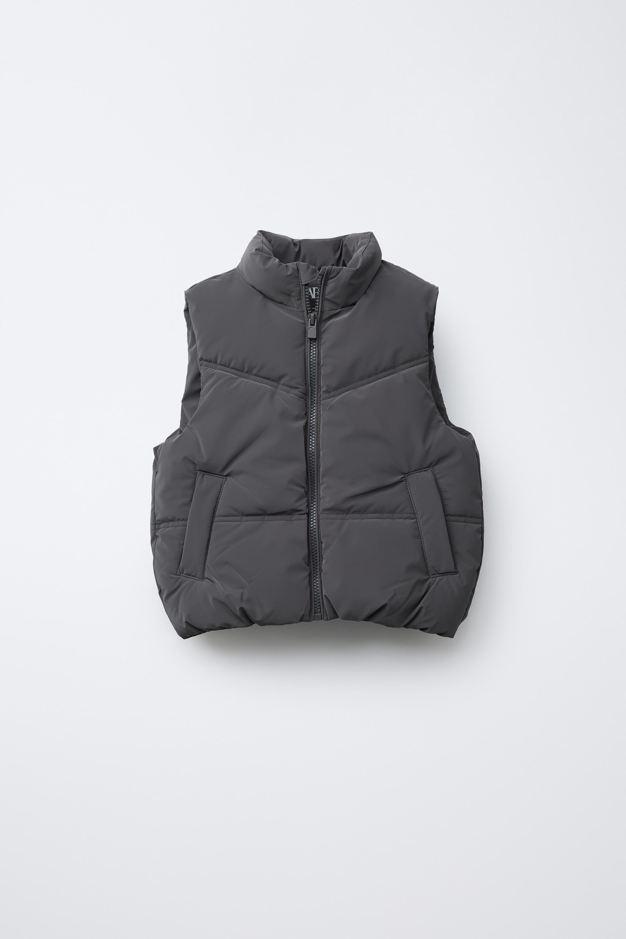 関税負担★ZARA★RUBBERISED PADDED CROP GILET RUBBERISED CROPPED PUFFER GILET