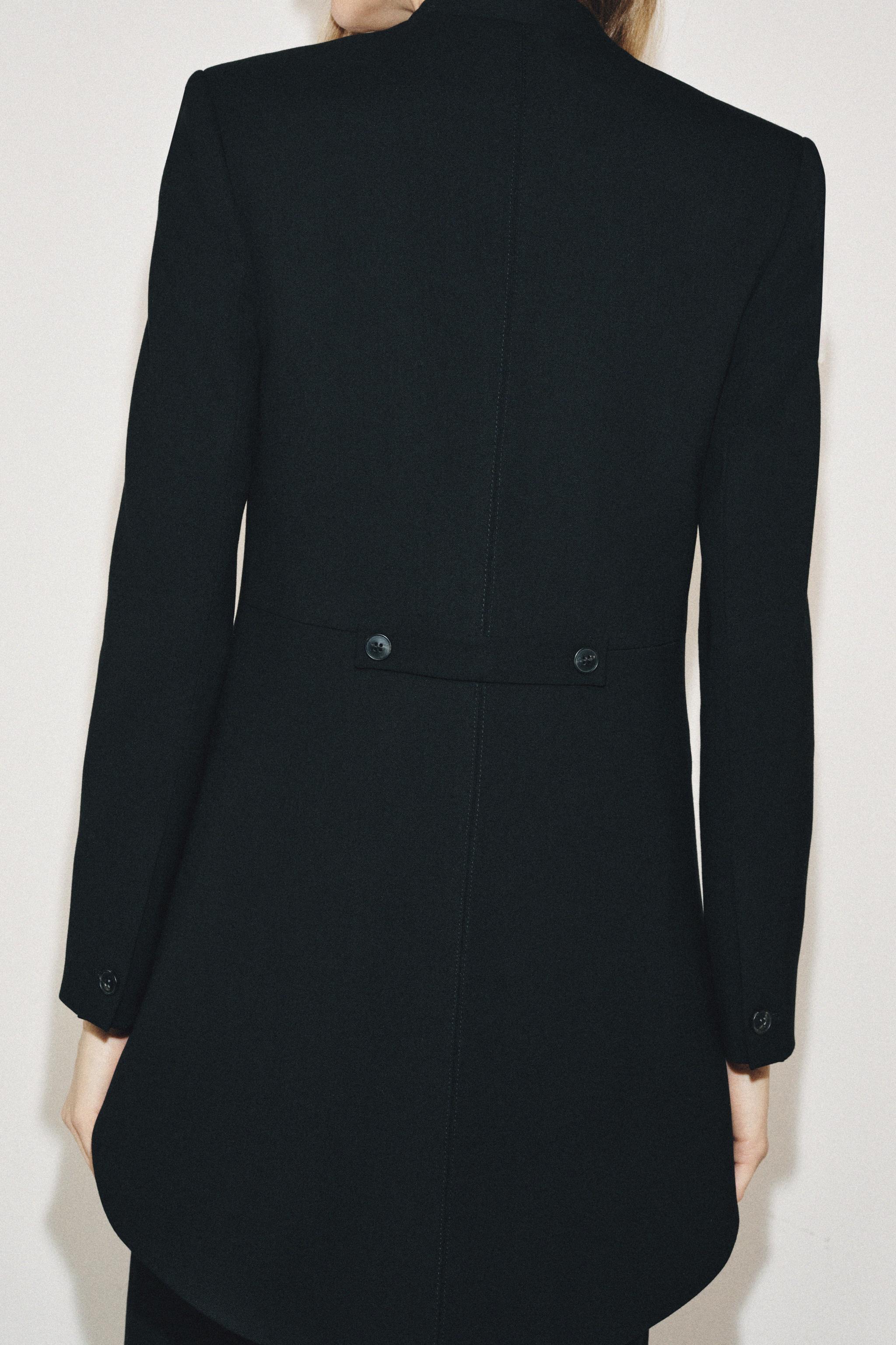 ZW COLLECTION LIMITED EDITION MİNİMAL UZUN BLAZER - Görsel 2