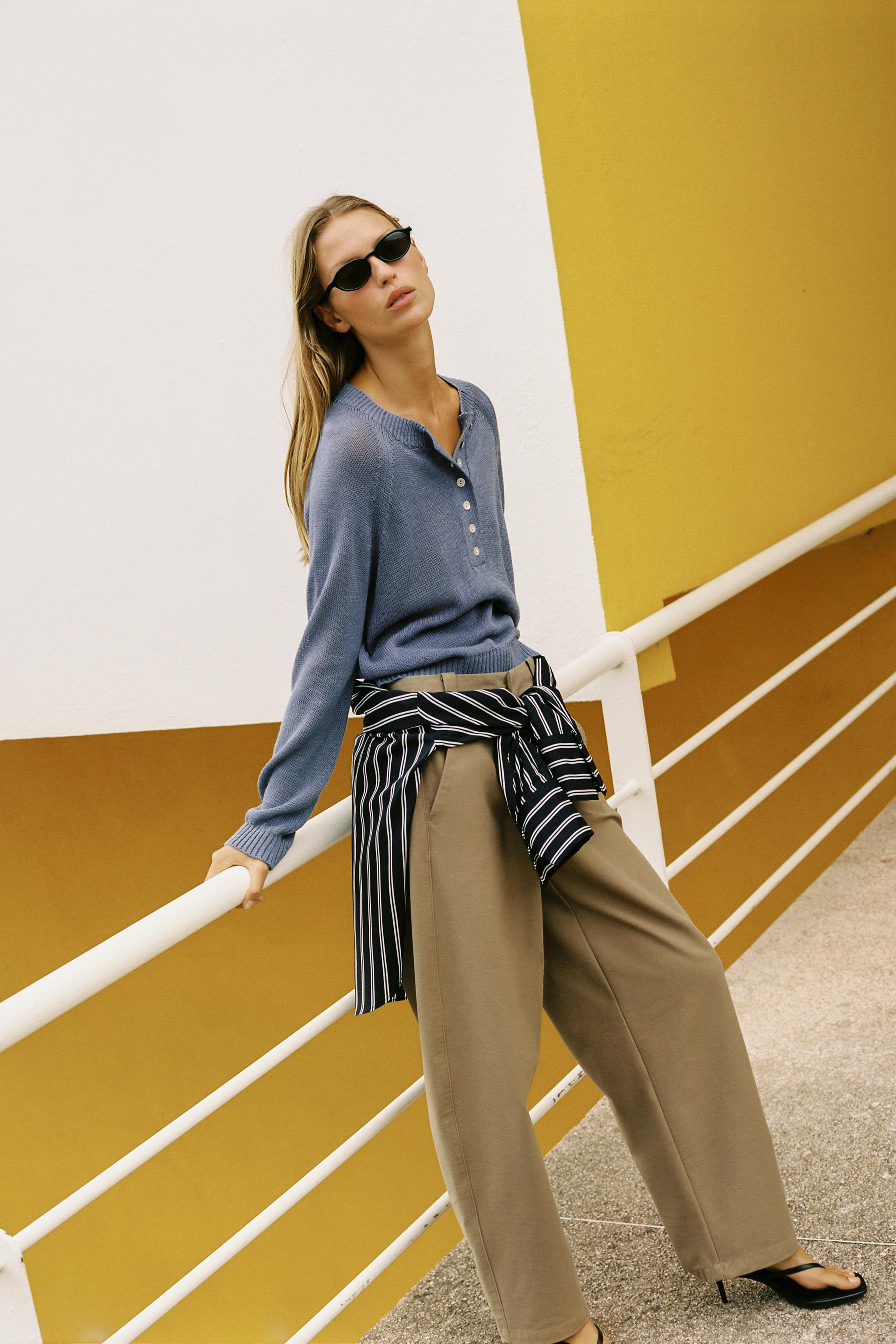 KNIT BUTTON-UP JUMPER