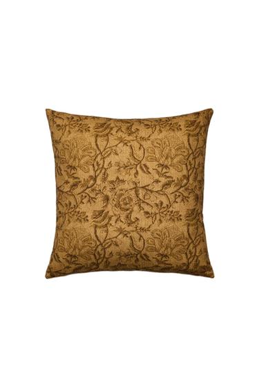 Zara FADED PRINT THROW PILLOW COVER - Sand