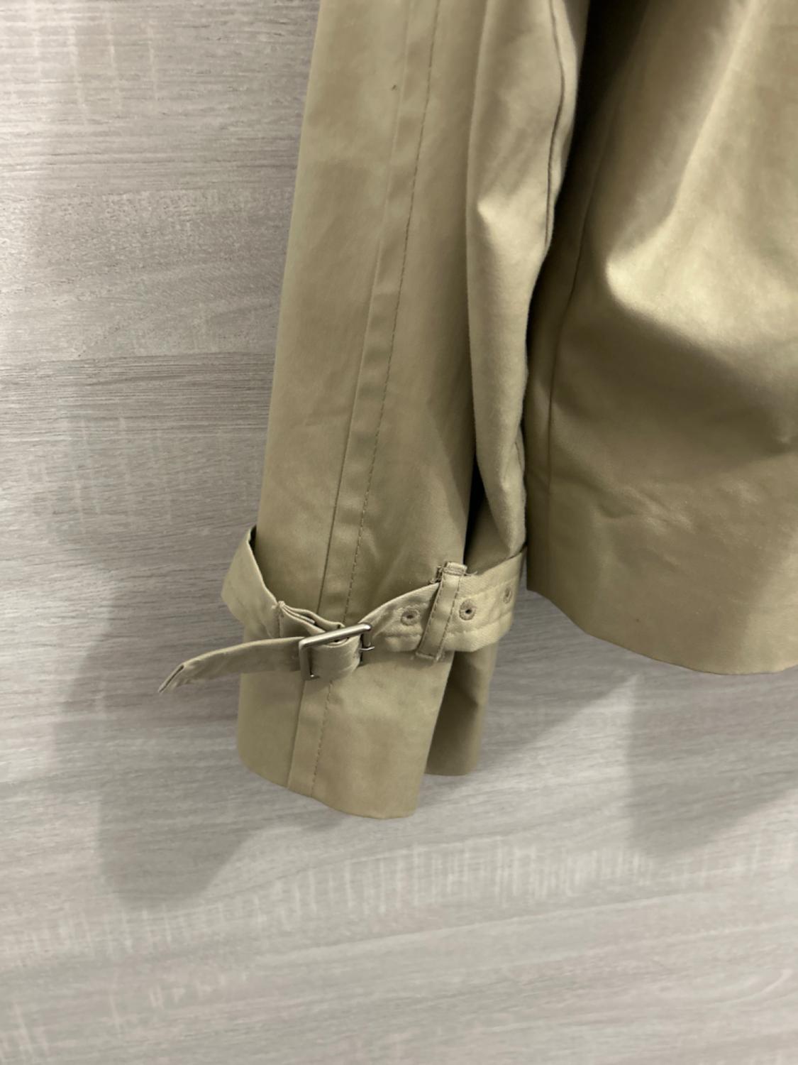 WATER-REPELLENT CROPPED TRENCH COAT ZW COLLECTION - Image 3
