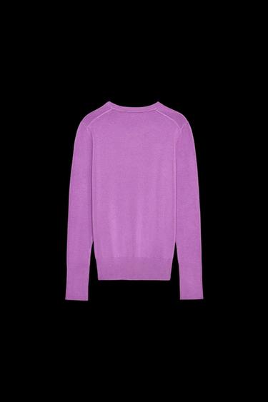 JERSEY BÁSICO PUNTO LISO - Púrpura de Zara