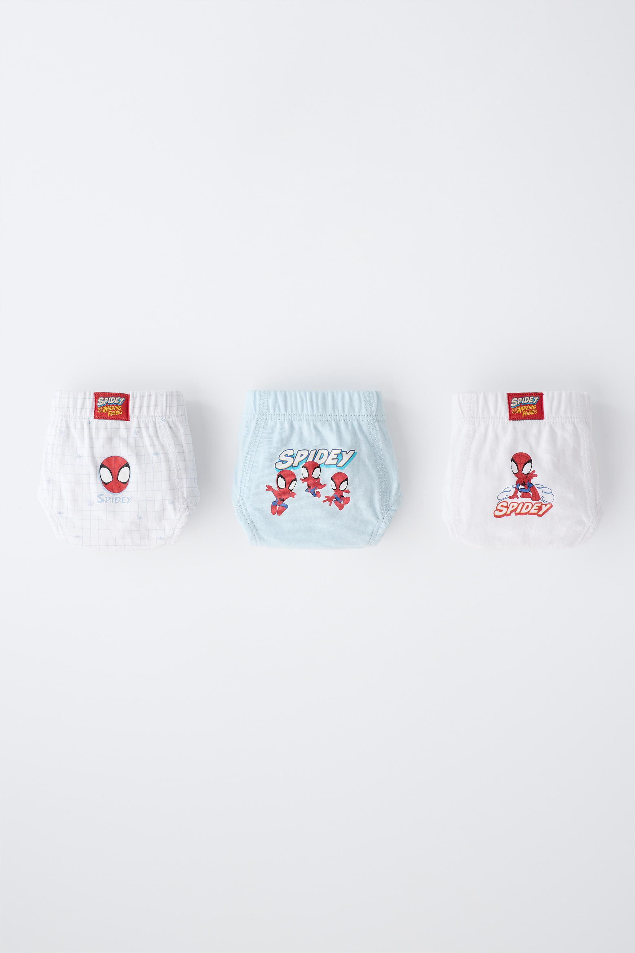 1 1/2-6 YEARS / THREE-PACK OF SPIDEY © MARVEL UNDERWEAR