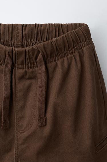 SOFT-TOUCH TROUSERS WITH POCKETS - Brown by Zara - Image 2