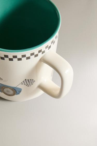 CHILDREN'S CERAMIC MUG WITH RACER DOG - Multicoloured by Zara - Image 2