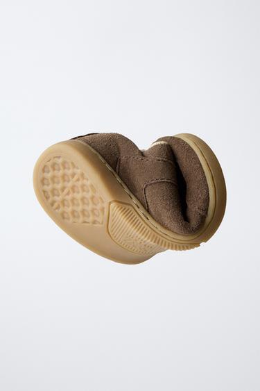 LEATHER BAREFOOT PLIMSOLLS - Chocolate by Zara - Image 2