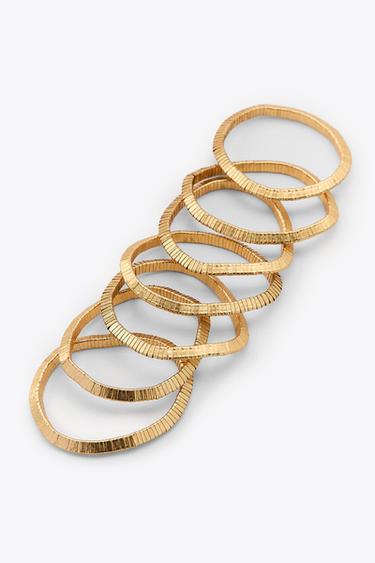 PACK OF ELASTIC BRACELETS - Golden by Zara - Image 1