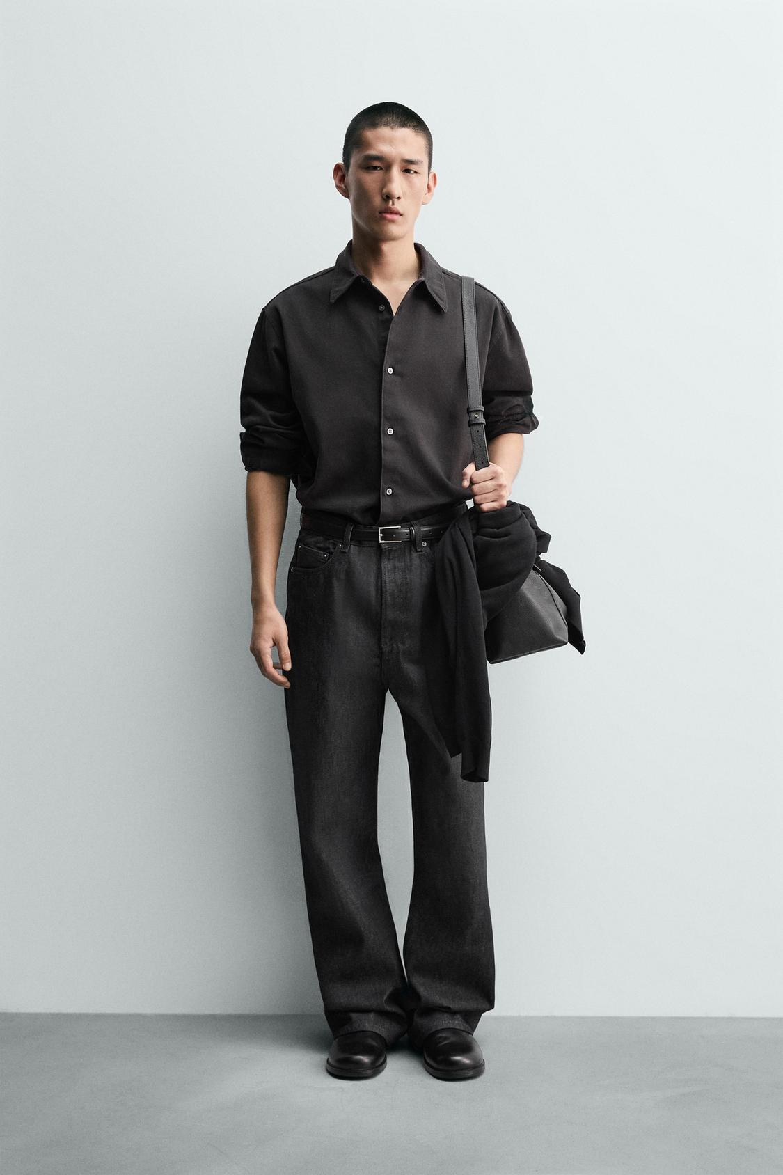 ДЖИНСОВАЯ РУБАШКА ЦВЕТА ZARA