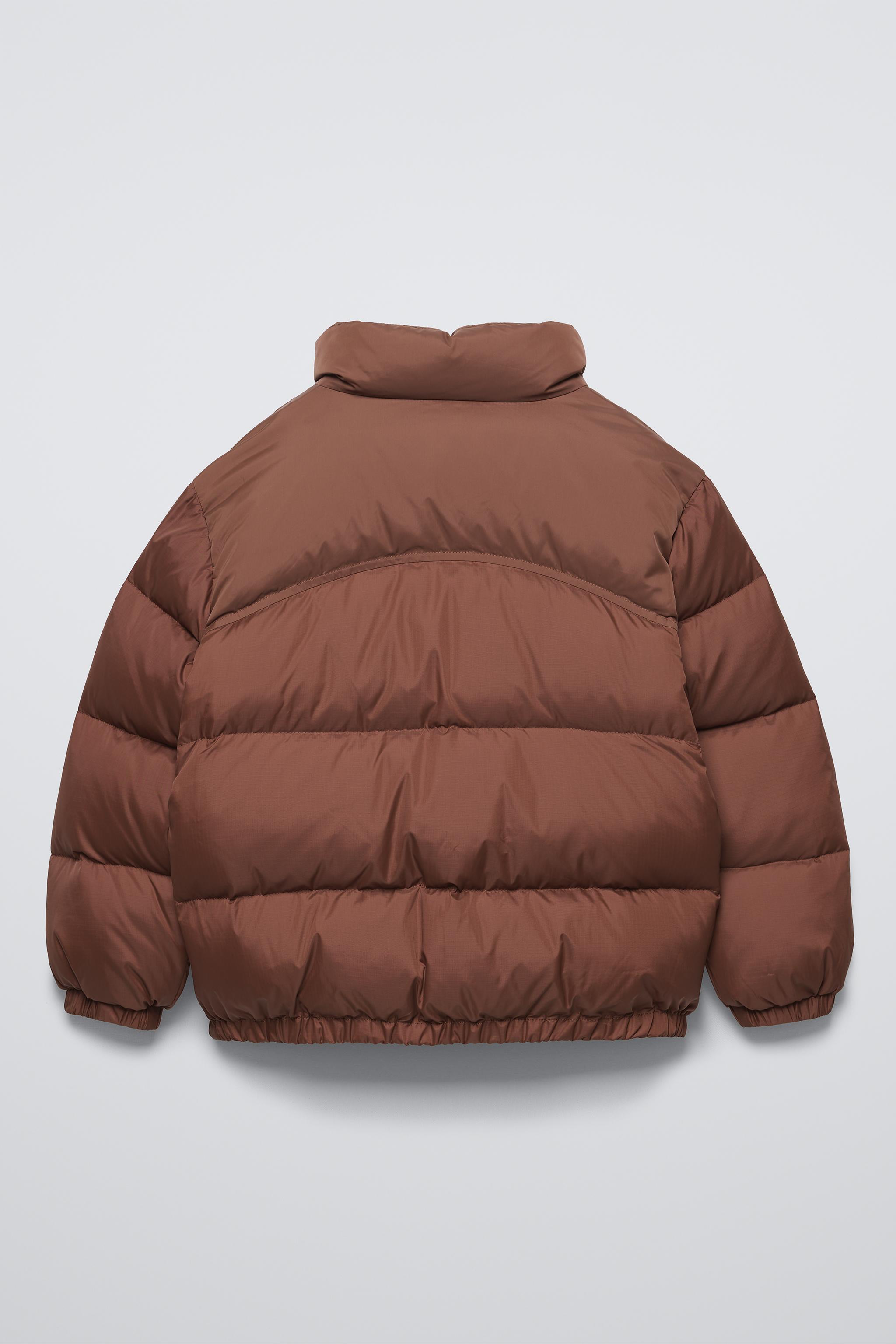 ZARA CROP store PUFFER JACKET PINK