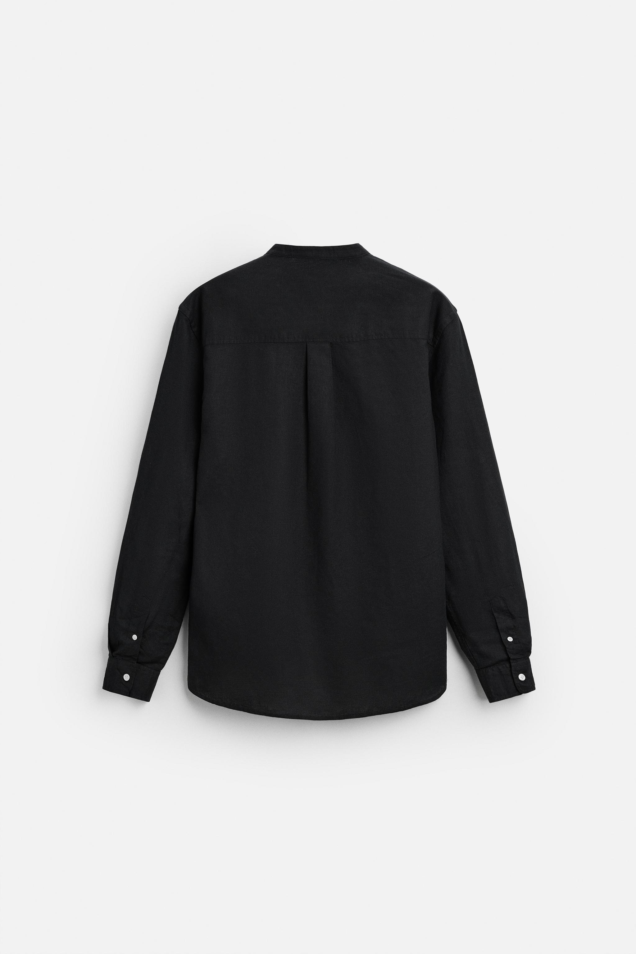 コットン - リネン シャツ - 空色 | ZARA Japan / 日本