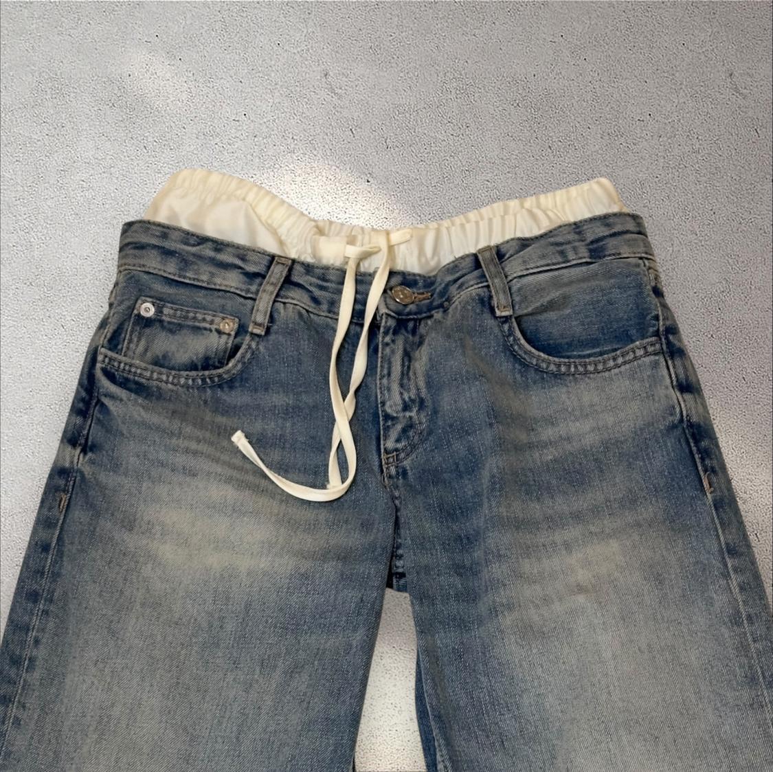 TRF MIXED MID WAIST WIDE LEG JEANS - Image 4