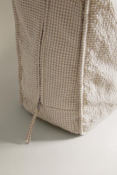 REISKOFFER MET VICHY RUIT KINDEREN - Grijs van Zara