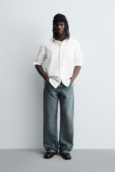 Zara 喇叭牛仔褲 - 中藍色