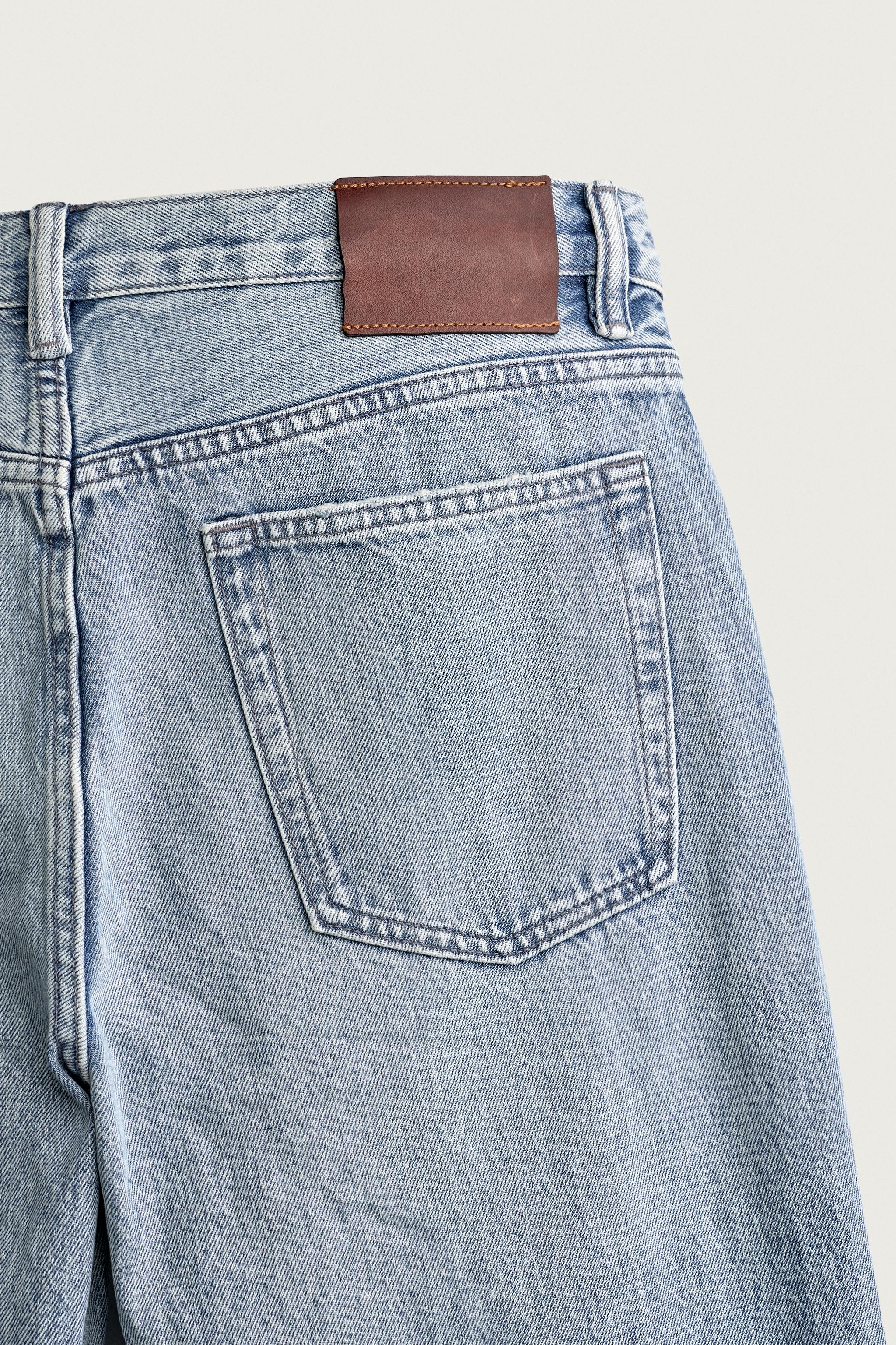 Мужские джинсы Zara DISTRESSED STRAIGHT FIT JEANS — фото 9