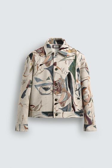 Zara GEOMETRIC JACQUARD JACKET SAMUEL DE SABOIA X ZARA - Multicolored