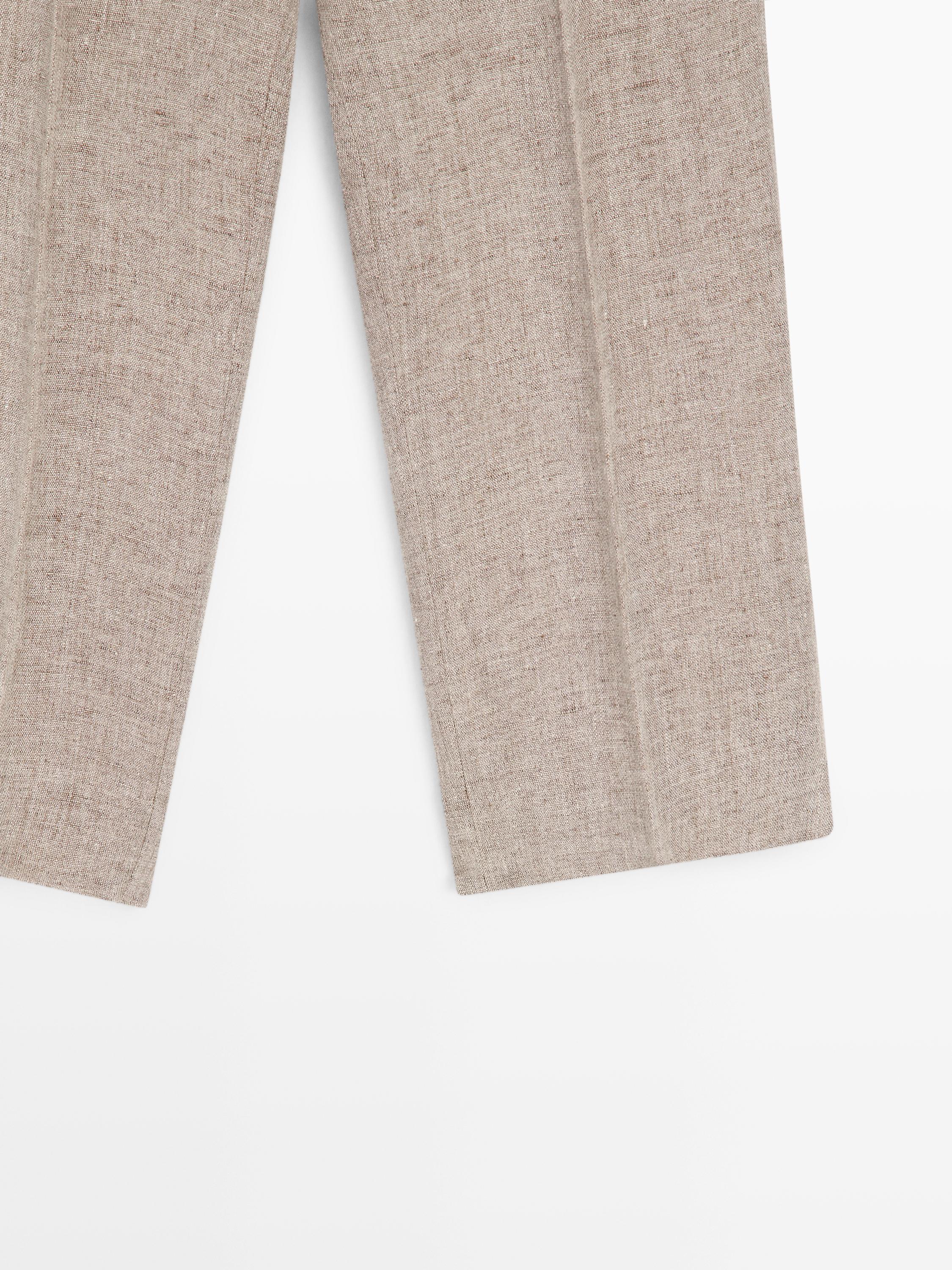 Linen melange capris