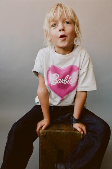 T-SHIRT BALLON BARBIE™ MATTEL - Blanc cassé de Zara
