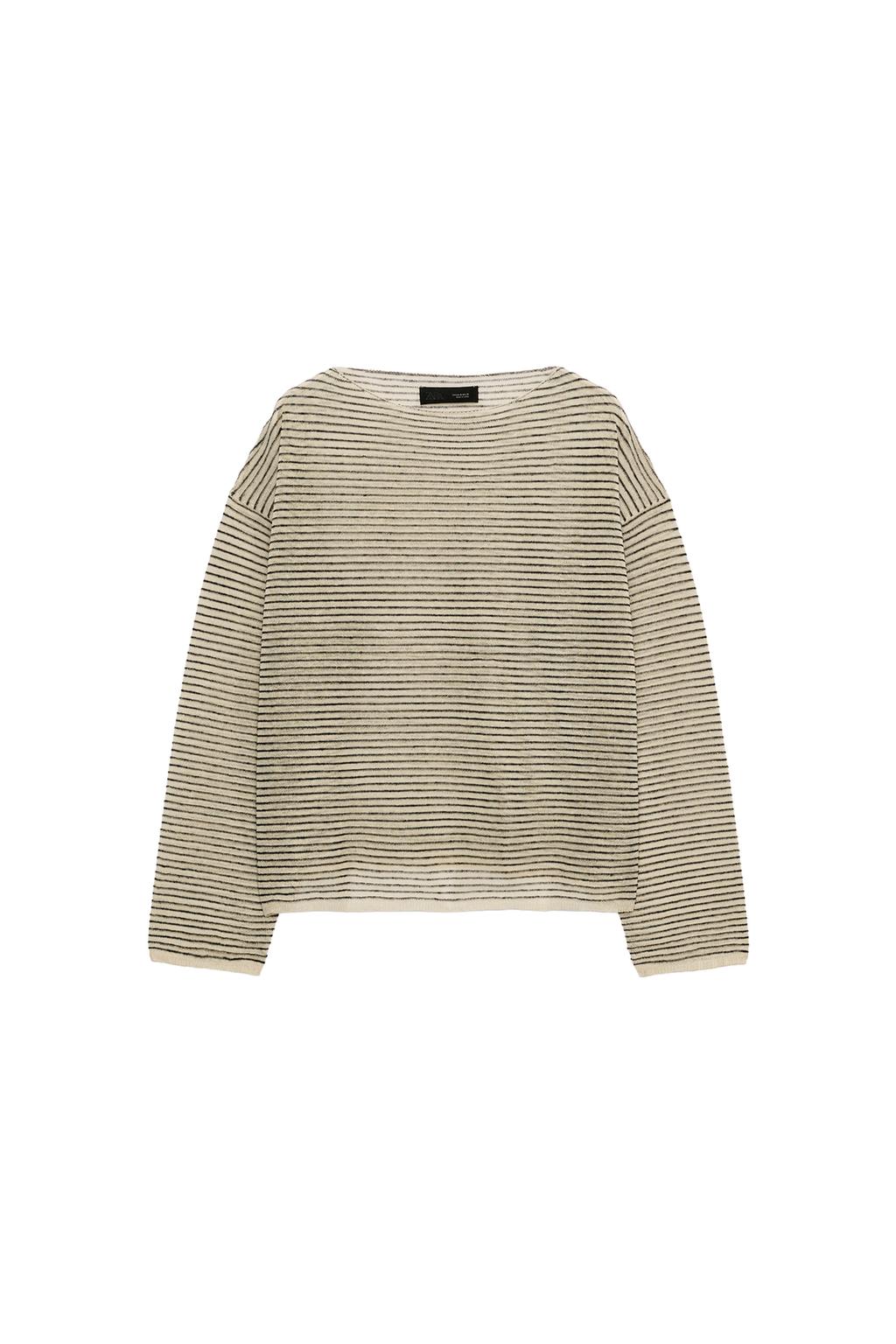 FINE KNIT STRIPED JUMPER - image 3