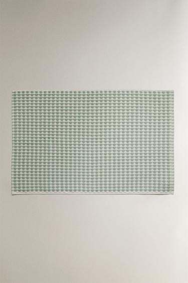 SERVIETTE DE BAIN TEXTURÉE EN COTON - Vert d'eau de Zara - Image 0