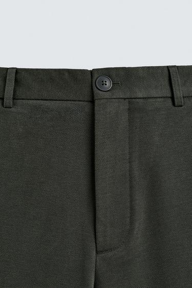 LOOSE-FITTING RELAXED FIT TROUSERS - Grey green by Zara