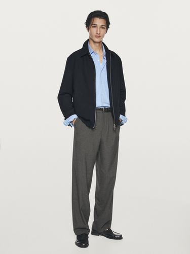 Zara Lightweight water-repellent jacket - Navy blue