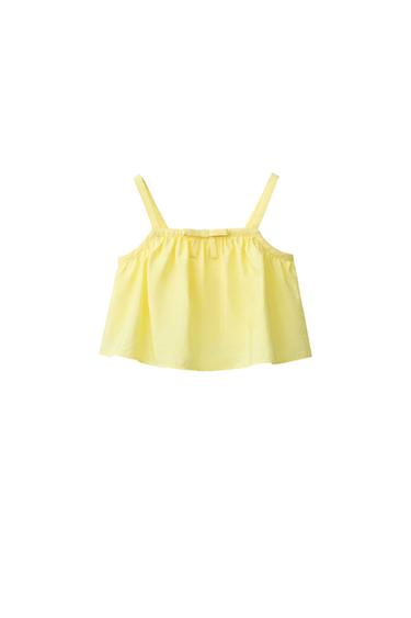 SKRAJŠAN TOP KRPANKA - Rumena od Zare